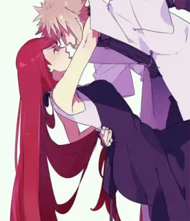 ❤️ ec591463 Minato Namikaze Naruto อนิเมะ, โรแมนติก, คู่รัก, แฟนอาร์ต, นารูโตะ, มินาโตะ, คุชินะ telegram sticker