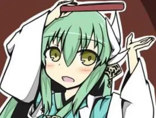 🙈 bcb9460b Anime, Kreskówka, Postać, Zielone włosy, Dziewczyna, Uroczy, Opaska telegram sticker