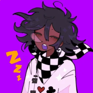😴 54a1b155 Kokichi Oma Danganronpa ZZZZ อนิเมะ, หลับ, น่ารัก, โคคิจิ, ดันกันรอนปะ, ตัวละคร whatsapp sticker