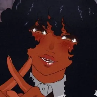 😏 9b8c862e ผู้หญิง, การ์ตูน, อนิเมะ, ยิ้ม, น่ารัก, ผู้หญิง whatsapp sticker