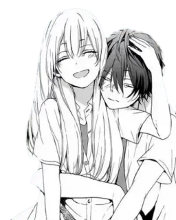 ❤ e7544667 อนิเมะ, มังงะ, คู่รัก, โรแมนติก, เพื่อน, ภาพประกอบ, กอด, รัก whatsapp sticker