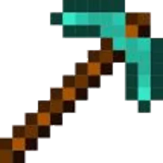 🔨 241cadb6 Minecraft 마인크래프트, 곡괭이, 다이아몬드, 게임, 도구 telegram sticker