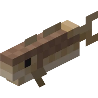 🐠 7b9fe3a1 Minecraft, zwierzę, gra, mob, ryba telegram sticker