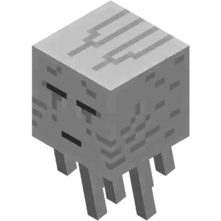 😭 a1865d09 Ghast Minecraft Ghast, Minecraft, Nether, Potwór, Gra wideo telegram sticker