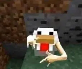 🤙 a9754bae ไก่, มายคราฟ, ตลก, เกม, มีม, สัตว์ประหลาด whatsapp sticker