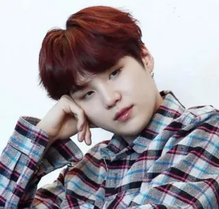 🦔 061955f1 personne, homme, portrait, célébrité, kpop, suga, bts telegram sticker