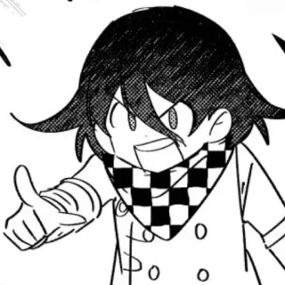 🏁 2cc4568b Kokichi Oma Danganronpa V3: Killing Harmony 애니메이션, 만화, 오마 코키치, 단간론파, 비디오 게임, 캐릭터 telegram sticker