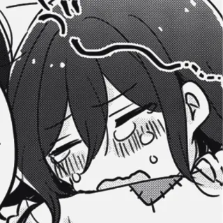 🏁 43c58ee3 애니메이션, 만화, 카툰, 슬픈, 우는, 눈물, 감정적인 telegram sticker