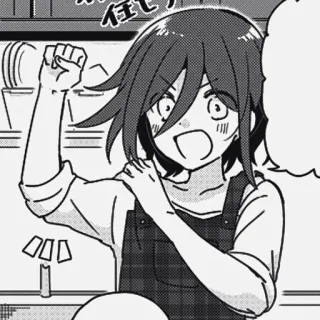 🏁 4e472df6 任せろ! 애니메이션, 만화, 요리, 앞치마, 쾌활한, 행복한 telegram sticker