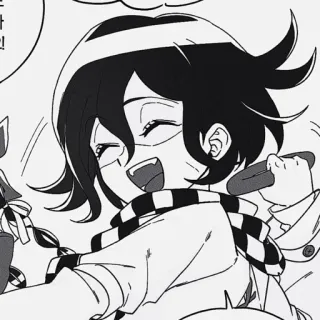 🏁 a8b22cfb Kokichi Oma Danganronpa V3: Killing Harmony 애니메이션, 코키치, 단간론파, 팬아트, 귀여운, 활발한, 캐릭터 telegram sticker