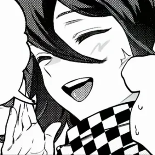 🏁 d01b98bf Kokichi Oma Danganronpa V3: Killing Harmony 애니메이션, 캐릭터, 오마 코키치, 단간론파, 만화, 미소 telegram sticker