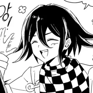 🏁 eb62d3e8 Kokichi Oma Danganronpa 애니메이션, 만화, 팬아트, 캐릭터, 단간론파, 오마 코키치, 미소 telegram sticker