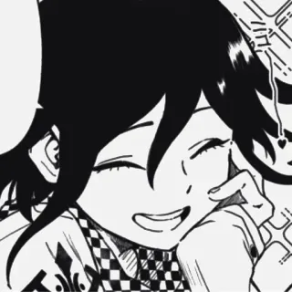 🏁 fe4ae70a Kokichi Oma Danganronpa 애니메이션, 만화, 단간론파, 오마 코키치, 캐릭터, 웃는 telegram sticker