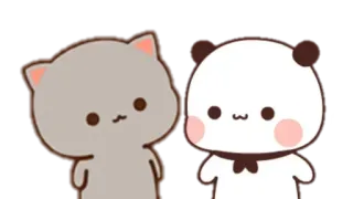 🍩 349b1abf кот, панда, милый, животные, стикер telegram sticker