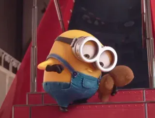 😢 3ef9d6f6 Minion Despicable Me kreskówka, minionek, jak ukraść księżyc, śmieszne, słodkie, postać telegram sticker