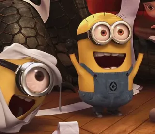 ☺️ 4fa04fc5 Minion Minion, Kreskówka, Żółty, Postać, Śmieszne telegram sticker