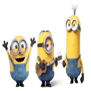 🎼 cd628b7b Minions Despicable Me minions, comic, lustig, figur, film, süß telegram sticker