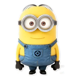 😊 815c64f5 Minion Despicable Me minion, despicable me, cartoon, character, funny, cute whatsapp sticker