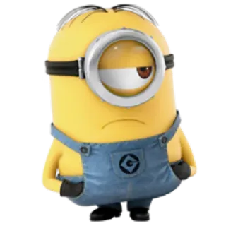 😟 cf807e01 Minion Despicable Me cartoon, yellow, character, minion, despicable me whatsapp sticker