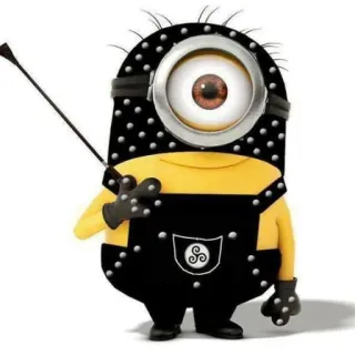 🔞 ebc21280 Minion มินเนี่ยน, มิสเตอร์แสบร้ายเกินพิกัด, หนัง, แส้, bDSM telegram sticker