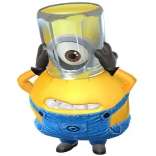 😵 01417c74 Minion Minion, Cartoon, lustig, Figur, gelb, niedlich telegram sticker