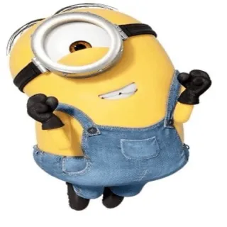 🤗 1e2250d1 Minion Minion, Cartoon, Figur, Gelb, Lustig telegram sticker