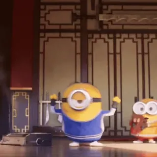 🕺 0e8f2064 Minion Minionki, kreskówka, animowany, słodki, żółty, śmieszny whatsapp sticker