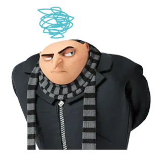 😒 105bd591 Gru Despicable Me Gru, Despicable Me, cartoon, villain, animation whatsapp sticker