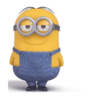 🙂 d6469ea0 Minion Despicable Me minion, despicable me, cartoon, character, yellow whatsapp sticker