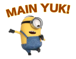 👻 e0fcc3df Minion Despicable Me MAIN YUK! minion, despicable me, cartoon, animated, funny whatsapp sticker