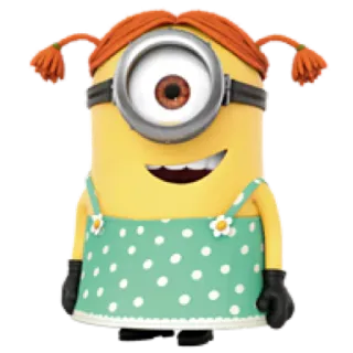 ๐ 08ed5024 Minion cartoon, cute, dress, minions whatsapp sticker