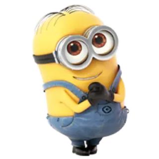 โบ๏ธ 6f182637 Minion Despicable Me cartoon, character, yellow, funny whatsapp sticker
