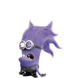 ๐ 7c8d2ea1 minion, purple, monster, despicable me, evil whatsapp sticker