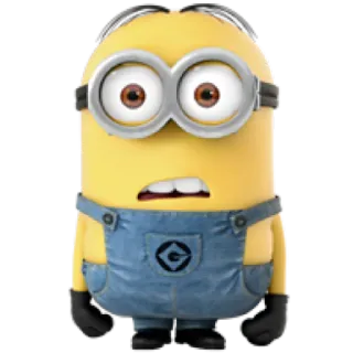 ๐ณ 862c5653 Minion Despicable Me cartoon, yellow, funny, animation, cute, character whatsapp sticker