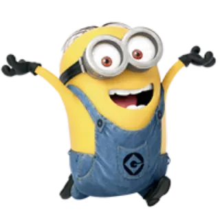 ๐ d9ac6aa9 Minion Despicable Me cartoon, cute, yellow, movie, animation whatsapp sticker