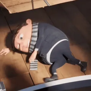 🍌 1eb4ee01 Gru Despicable Me 动画, 卡通, 电影, 格鲁, 小黄人, 搞笑 telegram sticker