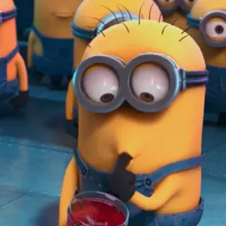 🍌 56374b91 Minion Despicable Me Minion, Cartoon, lustig, Ich einfach unverbesserlich, Animation, gelb telegram sticker