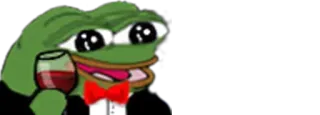 🍷 374cb820 Pepe the Frog Pepe, rana, vino, meme, elegante telegram sticker