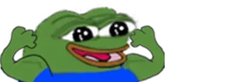 💪 550f5ef9 Pepe the Frog pepe, rana, meme, internet telegram sticker