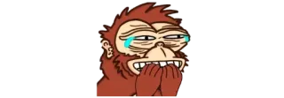 🙊 b50736ab meme, pianto, scimmia, ridere, divertente, triste telegram sticker