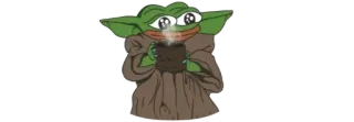 ☕ c07c0d54 Pepe the Frog Pepe, Meme, Rana, Caffè, Sorseggiando telegram sticker