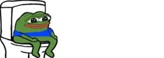 🚽 d529b7b7 Pepe the Frog Pepe, rana, toilette, meme telegram sticker