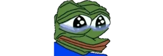 😭 ed647cdb Pepe the Frog pepe, pepe la rana, meme, meme di internet, piangere, triste, rana telegram sticker