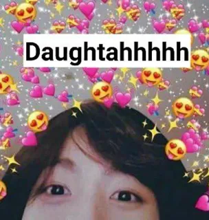 🌟 a5086301 Daughtahhhhh emoji, cuori, amore, carino, affettuoso, brillantini telegram sticker