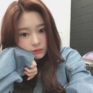 🛒 02796f9b vrouw, portret, Koreaans, Aziatisch, vrouwelijk telegram sticker