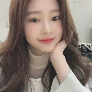 🛒 bb92d4b5 vrouw, meisje, portret, koreaanse, aziatische, schoonheid, haar, make-up telegram sticker