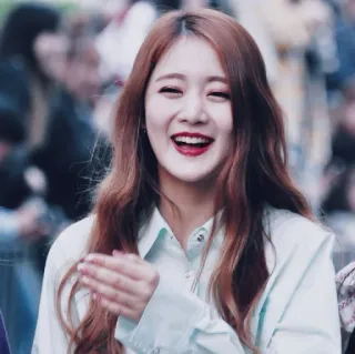 🌛 ee312c2e 女人, 肖像, 微笑, 快乐, 女孩, 人 telegram sticker