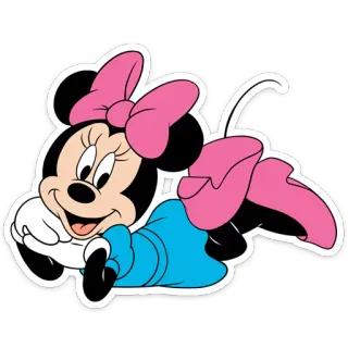 👀 2258aabb Minnie Mouse 卡通, 迪士尼, 米妮, 老鼠, 角色 telegram sticker