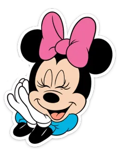 😆 7b93b611 Minnie Mouse 迪士尼, 卡通, 米妮, 老鼠 telegram sticker