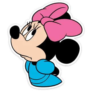 🙄 aef2392c Minnie Mouse 卡通, 老鼠, 迪士尼, 米妮 telegram sticker